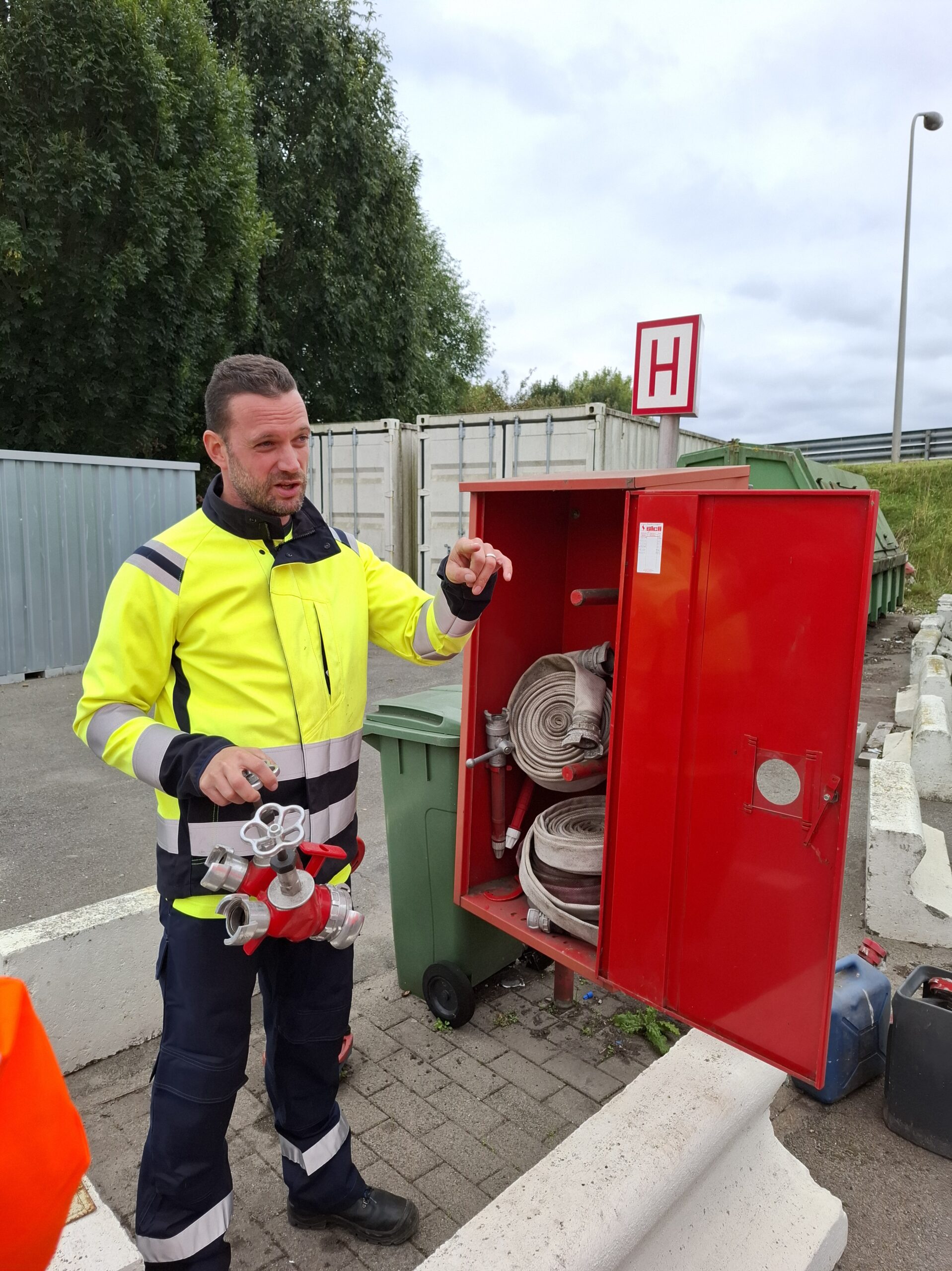Oefening brandveiligheid